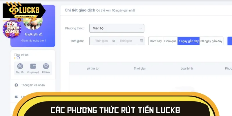 Những phương thức rút tiền nhà cái đang triển khai